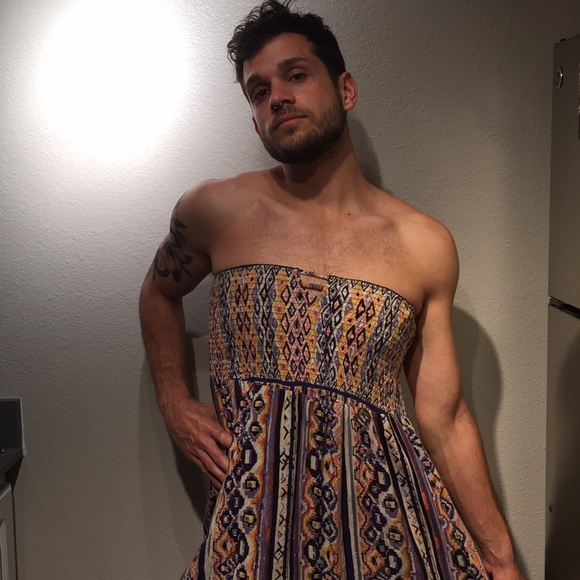 Urban Outfitters Smocked Strapless Maxi dress - Picture 3 of 3